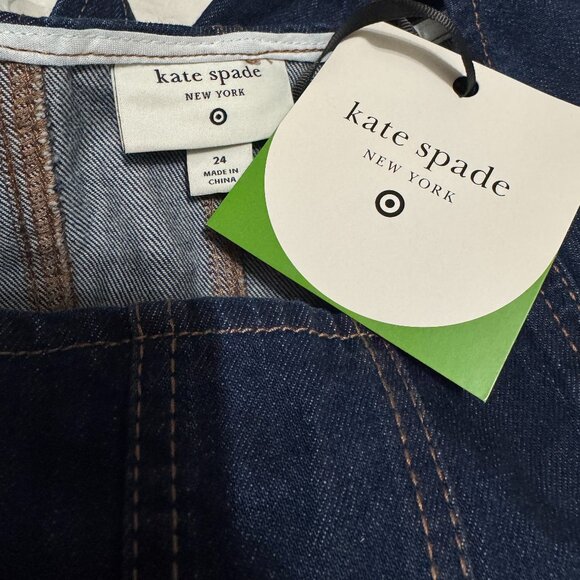 kate spade new york x Target Size 24 Women's Denim Seamed Mini Dress - Picture 4 of 4